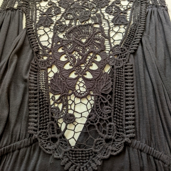 Final price Black Lace Back Babydoll Tank Top - Picture 4 of 5